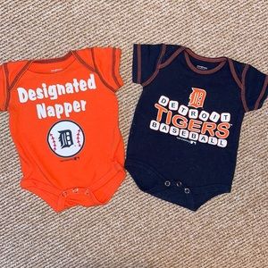 Detroit Tigers Genuine Merchandise onesies